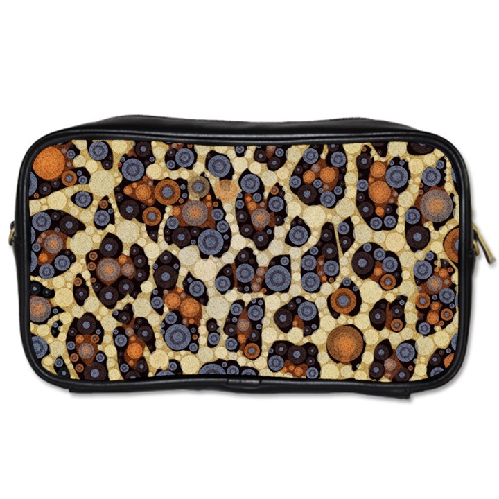 Cheetah Abstract Travel Toiletry Bag (Two Sides)