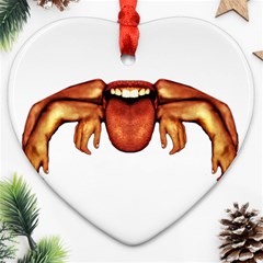 Alien Spider Heart Ornament (two Sides) by dflcprints