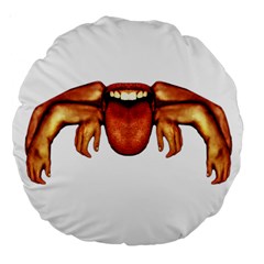 Alien Spider 18  Premium Round Cushion  by dflcprints