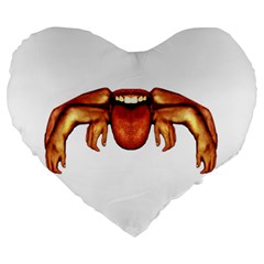 Alien Spider 19  Premium Heart Shape Cushion by dflcprints