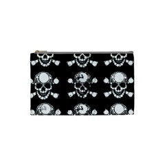 Skull Bling Cosmetic Bag (small) by OCDesignss