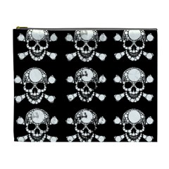 Skull Bling Cosmetic Bag (xl) by OCDesignss