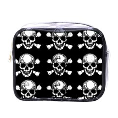 Skull Bling Mini Travel Toiletry Bag (one Side) by OCDesignss