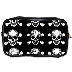 Skull Bling Travel Toiletry Bag (two Sides) by OCDesignss