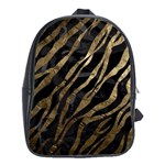 Gold Zebra  School Bag (Large) Front