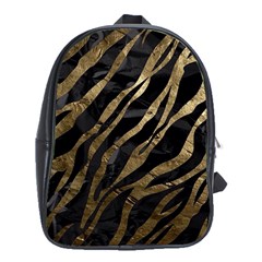 Gold Zebra  School Bag (xl)