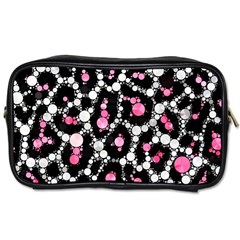 Pink Cheetah Bling Travel Toiletry Bag (one Side) by OCDesignss