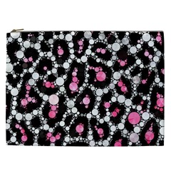 Pink Cheetah Bling Cosmetic Bag (xxl) by OCDesignss