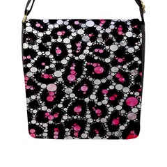 Pink Cheetah Bling Flap Closure Messenger Bag (large) by OCDesignss