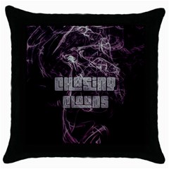 Chasing Clouds Black Throw Pillow Case by OCDesignss