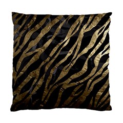 Gold Zebra  Cushion Case (two Sided)  by OCDesignss