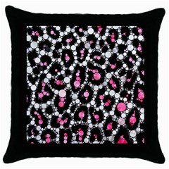 Pink Cheetah Bling Black Throw Pillow Case by OCDesignss