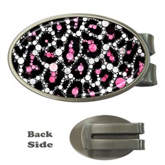 Pink Cheetah Bling Money Clip (oval) by OCDesignss