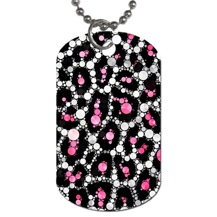 Pink Cheetah Bling Dog Tag (Two-sided) 