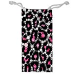 Pink Cheetah Bling Jewelry Bag Front