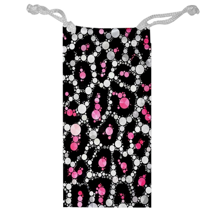 Pink Cheetah Bling Jewelry Bag