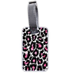 Pink Cheetah Bling Luggage Tag (two Sides) by OCDesignss