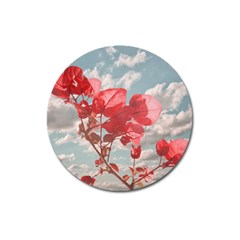 Flowers In The Sky Magnet 3  (round) by dflcprints