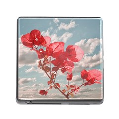 Flowers In The Sky Memory Card Reader With Storage (square) by dflcprints