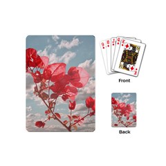 Flowers In The Sky Playing Cards (mini) by dflcprints