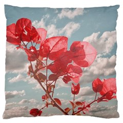 Flowers In The Sky Large Cushion Case (two Sided)  by dflcprints