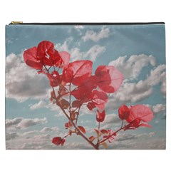 Flowers In The Sky Cosmetic Bag (xxxl) by dflcprints