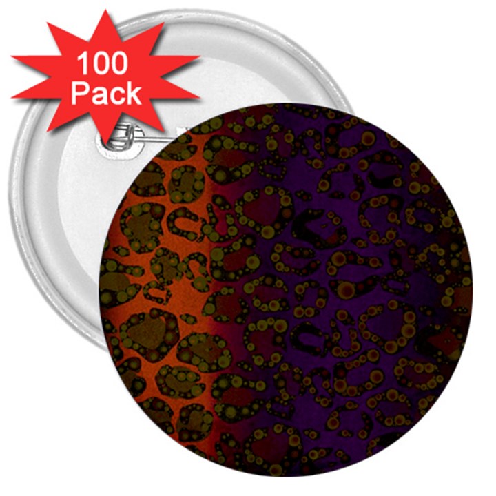 Classy Cheetah 3  Button (100 pack)