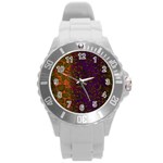 Classy Cheetah Plastic Sport Watch (Large) Front