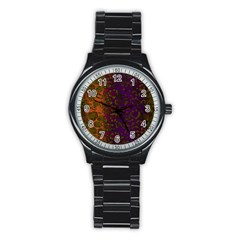 Classy Cheetah Sport Metal Watch (black) by OCDesignss