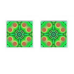 Neon Green  Cufflinks (square) by OCDesignss