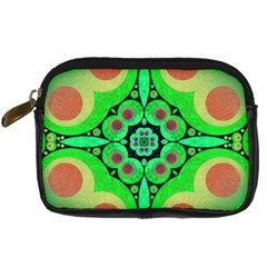 Neon Green  Digital Camera Leather Case by OCDesignss