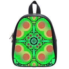 Neon Green  School Bag (small)