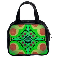 Neon Green  Classic Handbag (two Sides) by OCDesignss