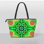 Neon Green  Large Shoulder Bag Back