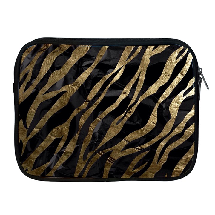 Gold Zebra  Apple iPad Zippered Sleeve