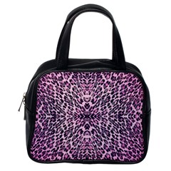 Pink Leopard  Classic Handbag (one Side) by OCDesignss