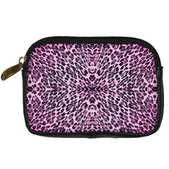 Pink Leopard  Digital Camera Leather Case by OCDesignss