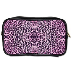 Pink Leopard  Travel Toiletry Bag (two Sides) by OCDesignss