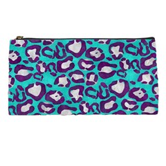 Turquoise Cheetah Pencil Case by OCDesignss