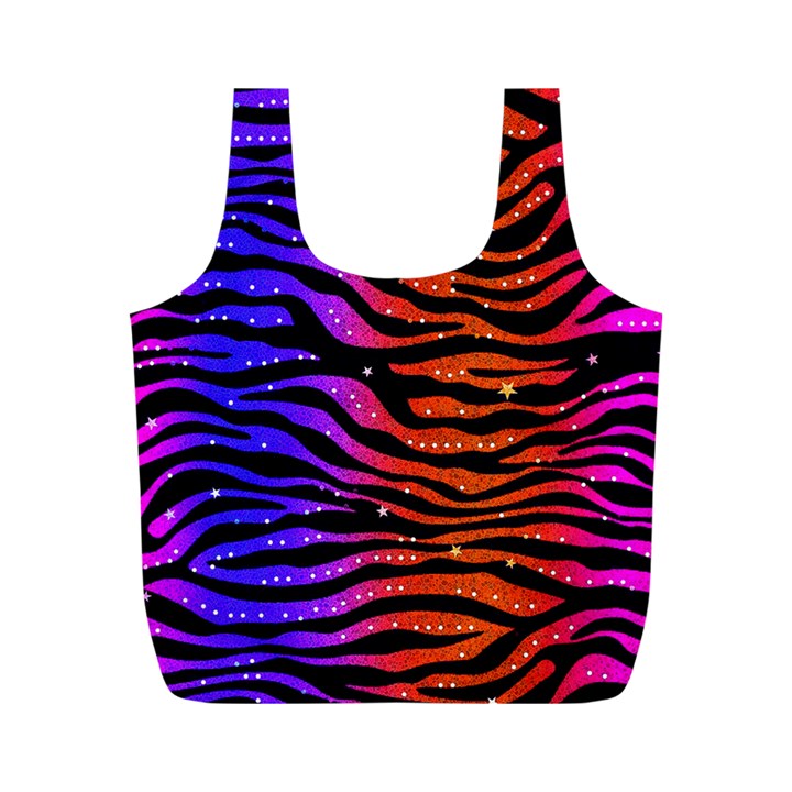 Rainbow Zebra  Reusable Bag (M)