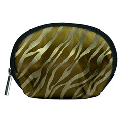 Metal Gold Zebra  Accessory Pouch (medium) by OCDesignss