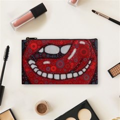 Yummy Red Lips Cosmetic Bag (small) by OCDesignss