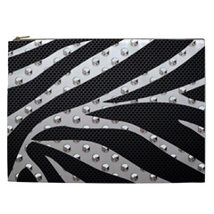 Metal Zebra  Cosmetic Bag (xxl) by OCDesignss