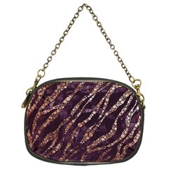 Lavender Gold Zebra  Chain Purse (one Side) by OCDesignss