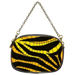 Yellow Bling Zebra  Chain Purse (one Side) by OCDesignss