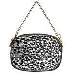 White Cheetah Bling Chain Purse (Two Sided)  Front