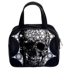 Skull Abstract Classic Handbag (Two Sides)