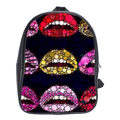 Bling Lips  School Bag (xl) by OCDesignss