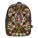 Crazy Abstract  School Bag (Large) Front