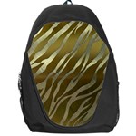 Metal Gold Zebra  Backpack Bag Front